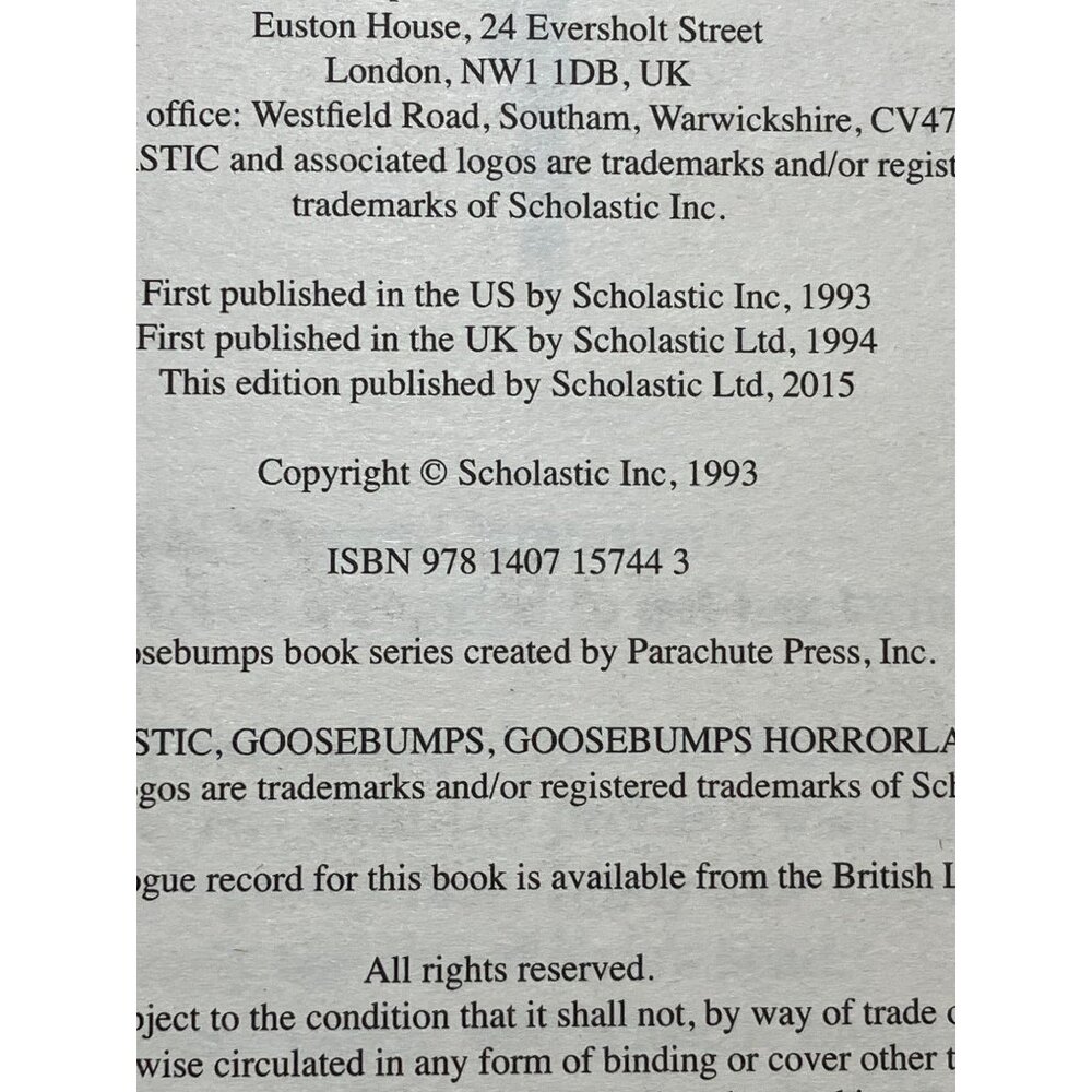 Goosebumps "Night Of The Living Dummy" By R.L. Stine 2015 Paperback Book - Picture 6 of 13